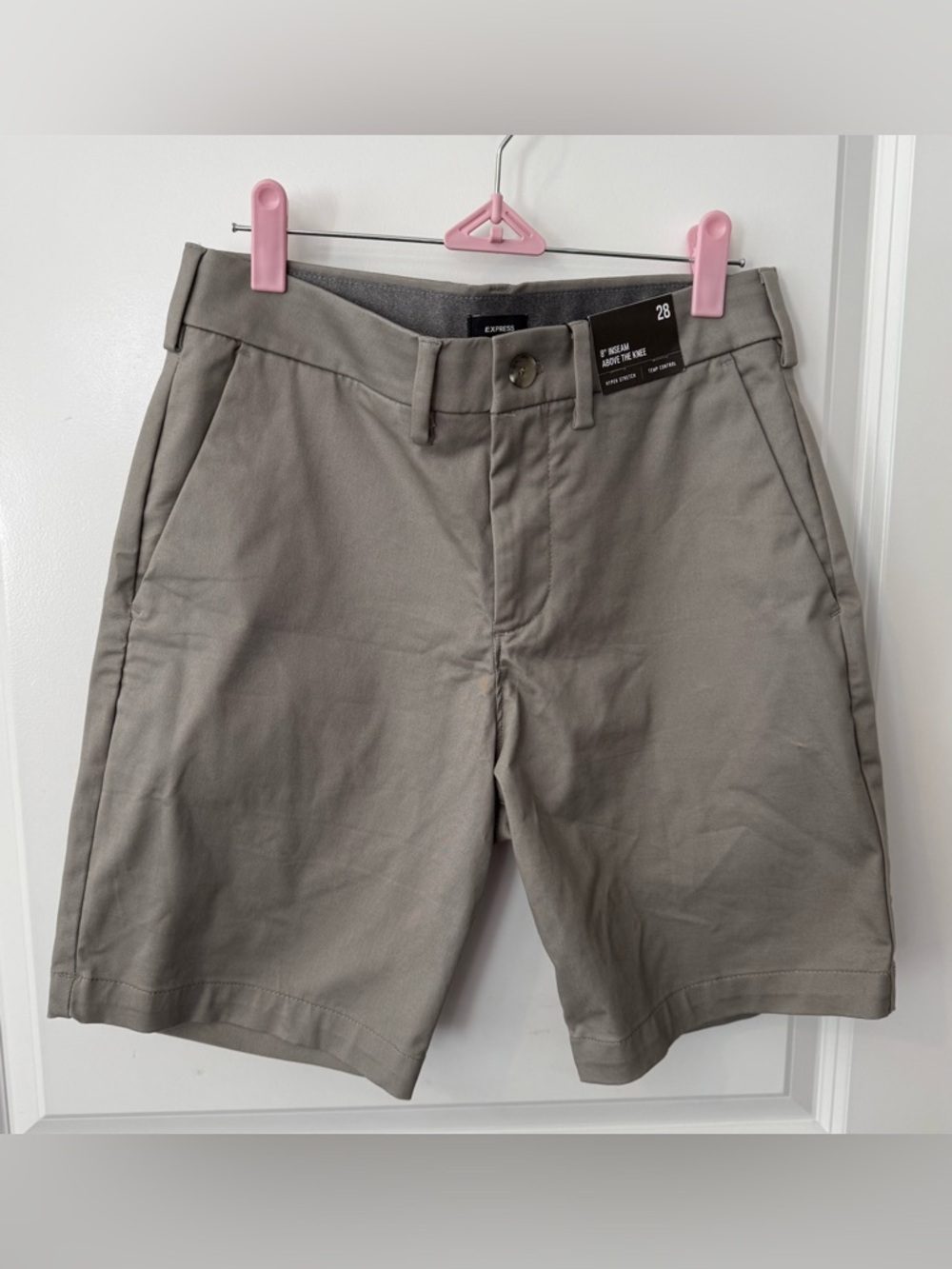 Express Men's Khaki Gray Shorts